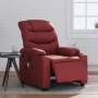 Sillón masaje reclinable eléctrico cuero sintético rojo tinto de , Sillones - Ref: Foro24-3206596, Precio: 297,02 €, Descuent...