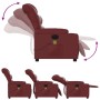 Sillón masaje reclinable eléctrico cuero sintético rojo tinto de , Sillones - Ref: Foro24-3206596, Precio: 297,02 €, Descuent...