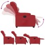 Sillón reclinable elevable cuero artificial rojo de , Sillones - Ref: Foro24-3206604, Precio: 292,99 €, Descuento: %