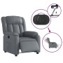 Sillón reclinable eléctrico de cuero sintético gris de , Sillones - Ref: Foro24-3205253, Precio: 272,99 €, Descuento: %