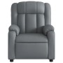 Sillón reclinable eléctrico de cuero sintético gris de , Sillones - Ref: Foro24-3205253, Precio: 272,99 €, Descuento: %