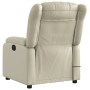 Reclining electric massage armchair in cream synthetic leather by , Armchairs - Ref: Foro24-3205258, Price: 289,41 €, Discoun...