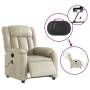 Reclining electric massage armchair in cream synthetic leather by , Armchairs - Ref: Foro24-3205258, Price: 289,41 €, Discoun...