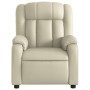 Sillón de masaje reclinable eléctrico cuero sintético crema de , Sillones - Ref: Foro24-3205258, Precio: 289,41 €, Descuento: %