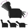 Black artificial leather liftable recliner chair by , Armchairs - Ref: Foro24-3205264, Price: 279,99 €, Discount: %