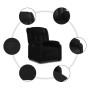 Sillón reclinable elevable cuero artificial negro de , Sillones - Ref: Foro24-3205264, Precio: 283,01 €, Descuento: %