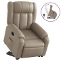 Sillón reclinable elevable cuero artificial color capuchino de , Sillones - Ref: Foro24-3205270, Precio: 337,99 €, Descuento: %