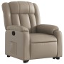 Sillón reclinable elevable cuero artificial color capuchino de , Sillones - Ref: Foro24-3205270, Precio: 337,99 €, Descuento: %