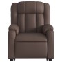 Brown synthetic leather electric lifting massage chair by , Armchairs - Ref: Foro24-3205287, Price: 347,42 €, Discount: %