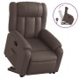 Sillón reclinable elevable cuero sintético marrón de , Sillones - Ref: Foro24-3205266, Precio: 402,99 €, Descuento: %