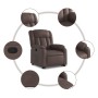 Sillón reclinable elevable cuero sintético marrón de , Sillones - Ref: Foro24-3205266, Precio: 402,99 €, Descuento: %