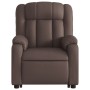 Sillón reclinable elevable cuero sintético marrón de , Sillones - Ref: Foro24-3205266, Precio: 402,99 €, Descuento: %