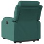 Sillón eléctrico reclinable elevable de tela verde oscuro de , Sillones - Ref: Foro24-3205010, Precio: 316,08 €, Descuento: %