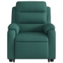 Sillón eléctrico reclinable elevable de tela verde oscuro de , Sillones - Ref: Foro24-3205010, Precio: 316,08 €, Descuento: %