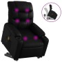 Black Artificial Leather Foot Massage Recliner by , Armchairs - Ref: Foro24-3206606, Price: 288,51 €, Discount: %