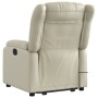 Sillón reclinable de masaje de pie cuero artificial color crema de , Sillones - Ref: Foro24-3205272, Precio: 307,52 €, Descue...