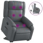 Gray Artificial Leather Foot Massage Recliner by , Armchairs - Ref: Foro24-3205160, Price: 281,85 €, Discount: %