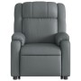 Sillón reclinable de masaje de pie cuero artificial gris de , Sillones - Ref: Foro24-3205160, Precio: 281,85 €, Descuento: %