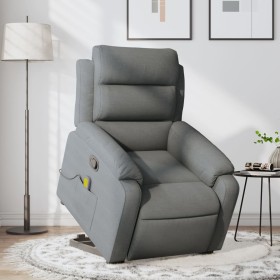 Dark Gray Fabric Reclining Foot Massage Chair by , Armchairs - Ref: Foro24-3204993, Price: 291,99 €, Discount: %