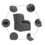 Sillón reclinable eléctrico de tela gris oscuro de , Sillones - Ref: Foro24-3205293, Precio: 277,99 €, Descuento: %