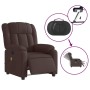 Electric Massage Recliner Dark Brown Fabric by , Armchairs - Ref: Foro24-3205309, Price: 303,56 €, Discount: %