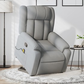 Light Gray Fabric Foot Recliner Massage Chair by , Armchairs - Ref: Foro24-3205328, Price: 296,79 €, Discount: %