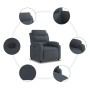 Dark Gray Velvet Power Recliner by , Armchairs - Ref: Foro24-3205071, Price: 269,66 €, Discount: %