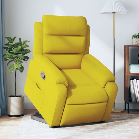 Sillón reclinable elevable terciopelo amarillo de , Sillones - Ref: Foro24-3205099, Precio: 330,27 €, Descuento: %