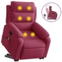 Sillón reclinable de masaje elevable terciopelo rojo tinto de , Sillones - Ref: Foro24-3205108, Precio: 310,72 €, Descuento: %