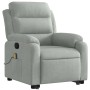 Sillón reclinable de masaje elevable terciopelo gris claro de , Sillones - Ref: Foro24-3205103, Precio: 291,59 €, Descuento: %