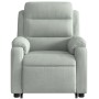 Sillón reclinable elevable terciopelo gris claro de , Sillones - Ref: Foro24-3205092, Precio: 277,79 €, Descuento: %