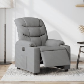 Electric recliner light gray fabric by , Armchairs - Ref: Foro24-3206627, Price: 307,46 €, Discount: %