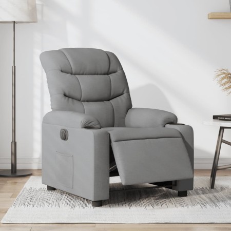 Sillón reclinable eléctrico tela gris claro de , Sillones - Ref: Foro24-3206627, Precio: 307,99 €, Descuento: %