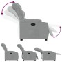 Sillón reclinable eléctrico tela gris claro de , Sillones - Ref: Foro24-3206627, Precio: 307,99 €, Descuento: %