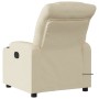 Sillón reclinable de masaje eléctrico tela color crema de , Sillones - Ref: Foro24-3206644, Precio: 279,17 €, Descuento: %