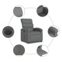 Sillón reclinable eléctrico de tela gris oscuro de , Sillones - Ref: Foro24-3203955, Precio: 251,51 €, Descuento: %