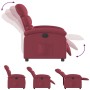 Sillón reclinable eléctrico tela rojo tinto de , Sillones - Ref: Foro24-3203957, Precio: 247,74 €, Descuento: %