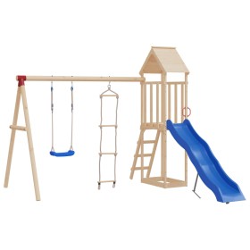 Swing with blue polyethylene rope ladder by vidaXL, Swings and play structures - Ref: Foro24-91697, Price: 46,99 €, Discount: %