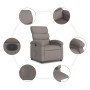 Sillón reclinable eléctrico tela gris taupé de , Sillones - Ref: Foro24-3203962, Precio: 247,74 €, Descuento: %