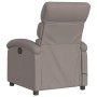 Sillón reclinable de masaje eléctrico tela gris taupe de , Sillones - Ref: Foro24-3203974, Precio: 277,37 €, Descuento: %