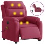 Red velvet electric massage recliner by , Armchairs - Ref: Foro24-3205086, Price: 287,99 €, Discount: %