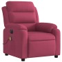 Red velvet electric massage recliner by , Armchairs - Ref: Foro24-3205086, Price: 287,99 €, Discount: %