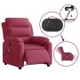 Red velvet electric massage recliner by , Armchairs - Ref: Foro24-3205086, Price: 287,99 €, Discount: %