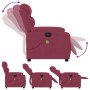 Red velvet electric massage recliner by , Armchairs - Ref: Foro24-3205086, Price: 287,99 €, Discount: %