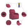 Red velvet electric massage recliner by , Armchairs - Ref: Foro24-3205086, Price: 287,99 €, Discount: %