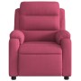 Red velvet electric massage recliner by , Armchairs - Ref: Foro24-3205086, Price: 287,99 €, Discount: %