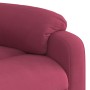 Red velvet electric massage recliner by , Armchairs - Ref: Foro24-3205086, Price: 287,99 €, Discount: %