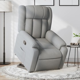 Sillón reclinable elevable de tela gris claro de , Sillones - Ref: Foro24-3205316, Precio: 282,92 €, Descuento: %