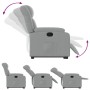 Sillón reclinable elevable de tela gris claro de , Sillones - Ref: Foro24-3205316, Precio: 282,93 €, Descuento: %