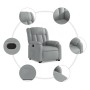 Sillón reclinable elevable de tela gris claro de , Sillones - Ref: Foro24-3205316, Precio: 282,93 €, Descuento: %